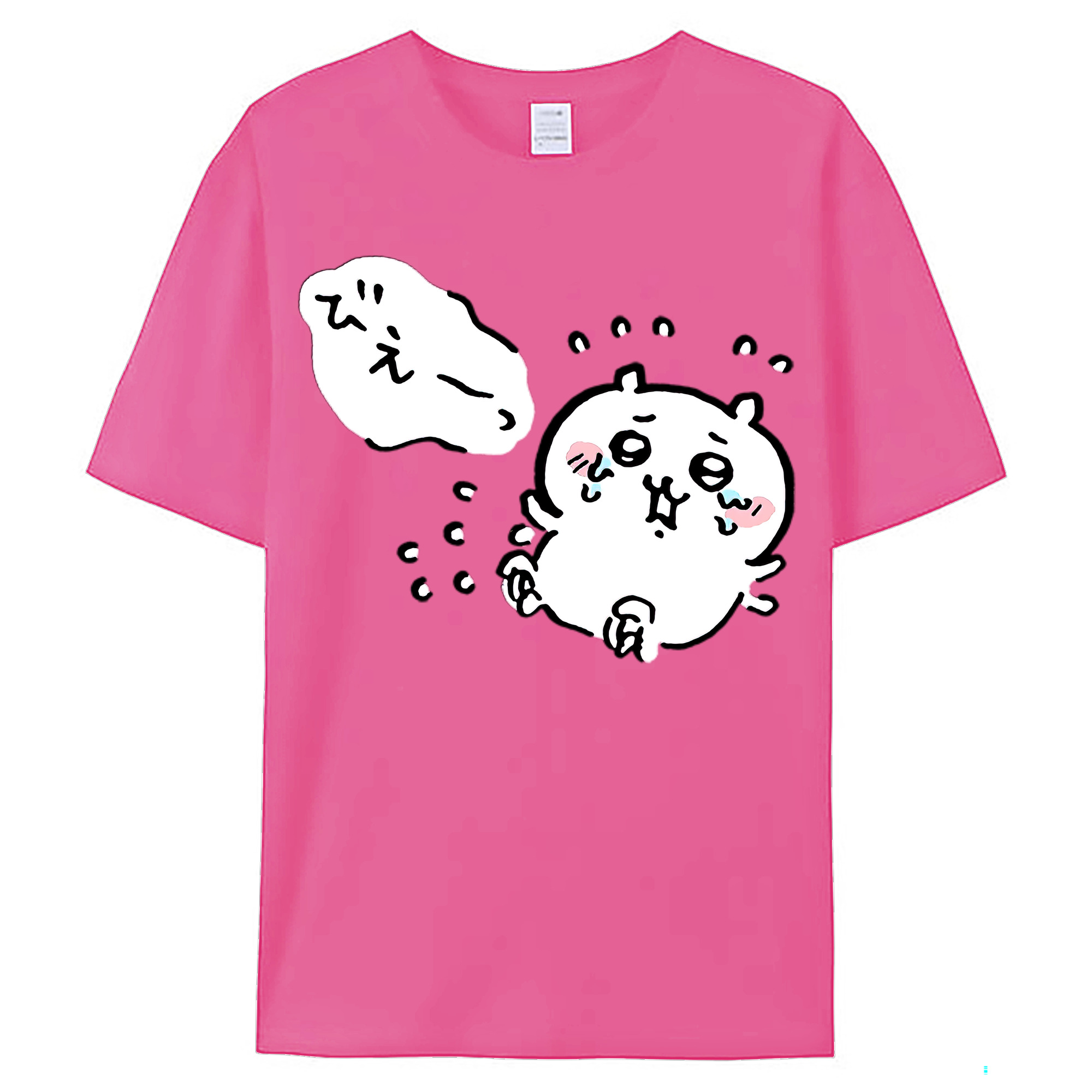 （画像用） ちいかわ ちいかわ Chii-kawa chiikawa レディースカジュアルプリントTシャツ（綿100％）